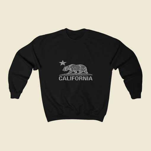 California Vintage White Bear 80s Sweatshirt Style