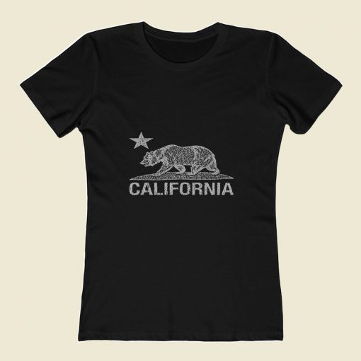 California Vintage White Bear 80s Womens T shirt