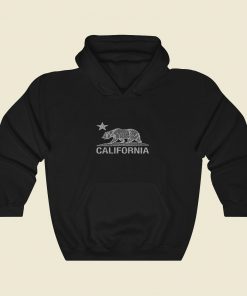 California Vintage White Bear Cool Hoodie Fashion