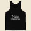 California Vintage White Bear Retro Mens Tank Top