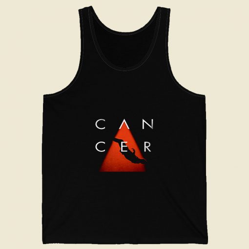 Cancer Cover Retro Mens Tank Top