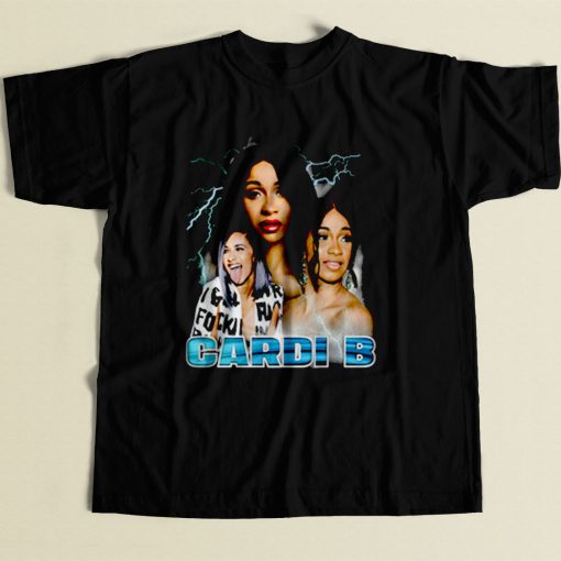 Cardi B Girl Rapper 80s Mens T Shirt