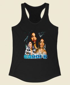 Cardi B Girl Rapper Racerback Tank Top