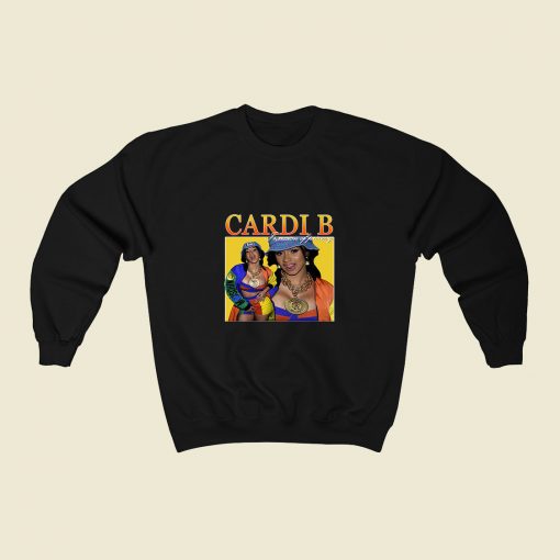 Cardi B Invasion Of Privacy 80s Sweatshirt Style