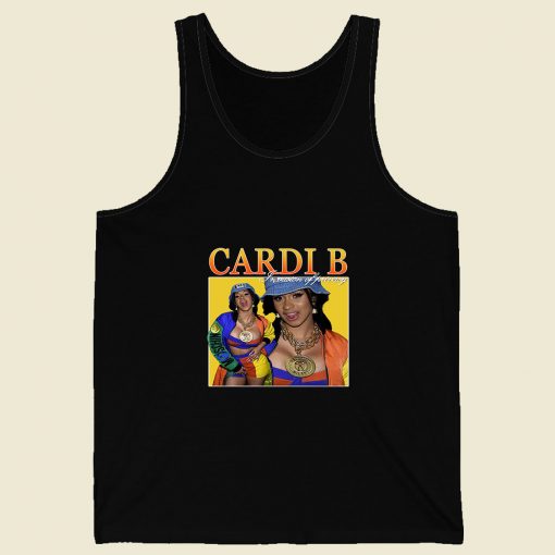 Cardi B Invasion Of Privacy Retro Mens Tank Top