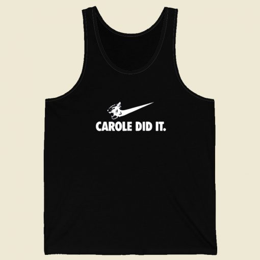 Carole Baskin Just Did It Retro Mens Tank Top