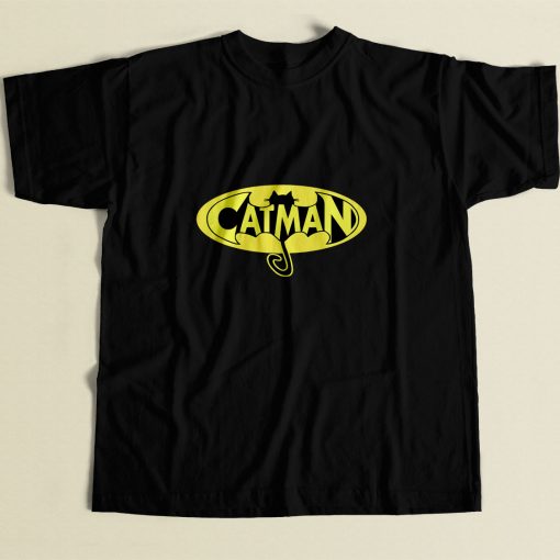 Cat Man 80s Mens T Shirt