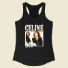 Celine Dion Casual Retro Racerback Tank Top