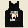 Celine Dion Casual Retro Retro Mens Tank Top