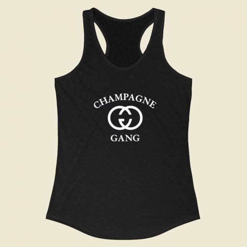 Champagne Gang Gc Racerback Tank Top