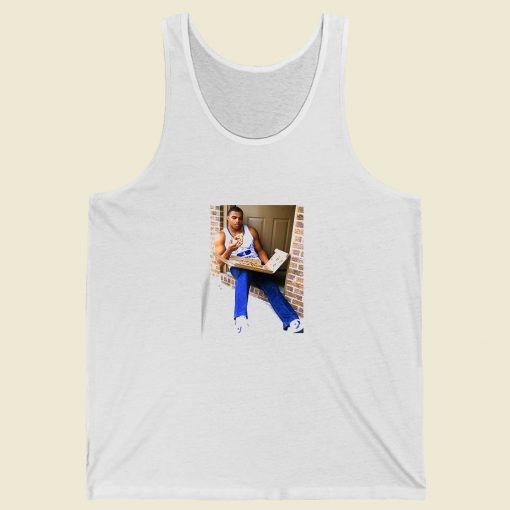 Charles Barkley Eating Pizza Summer Tank Top