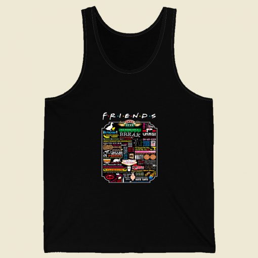 Cheap Custom Friends Tv Show Quotes Retro Mens Tank Top