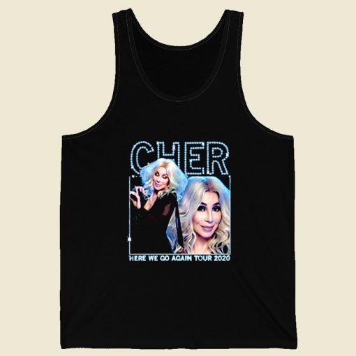 Cher Go Tour Agian 2020 Retro Mens Tank Top