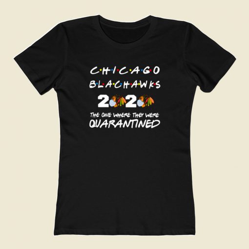 Chicago Blackhawks 2020 Quarantined 80s Womens T shirt