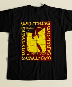 Classic Wu Tang Clan World 80s Mens T Shirt