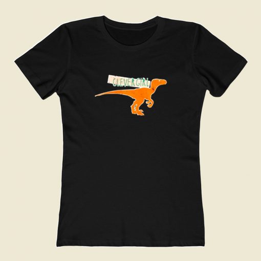 Clever Girl Velociraptor 80s Womens T shirt