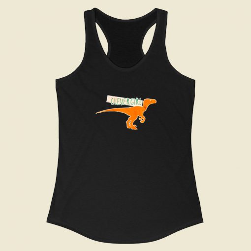 Clever Girl Velociraptor Racerback Tank Top