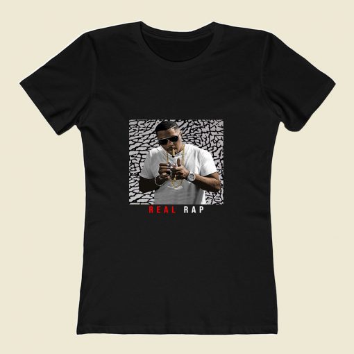 Cool Real Rap Nas 80s Womens T shirt