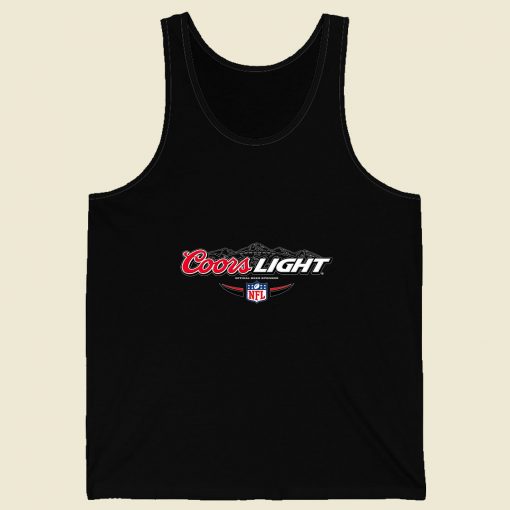 Coors Light Beer Black Retro Mens Tank Top