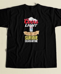 Coors Light Helping Me Survive Quarantine 80s Mens T Shirt