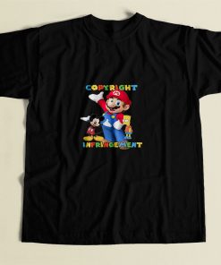 Copyright Infringement Super Mario 80s Mens T Shirt