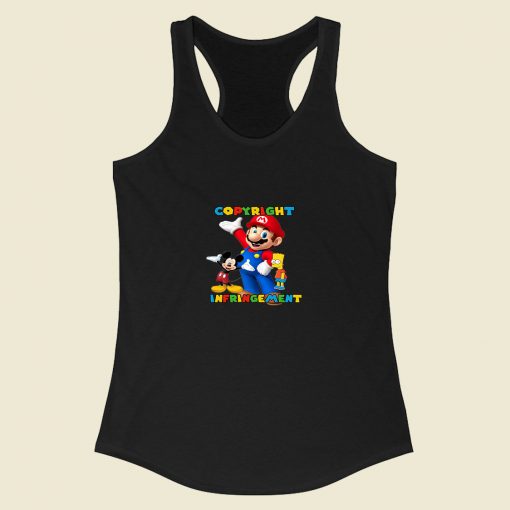 Copyright Infringement Super Mario Racerback Tank Top