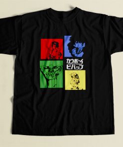 Cowboy Bebop Anime Character 80s Mens T Shirt