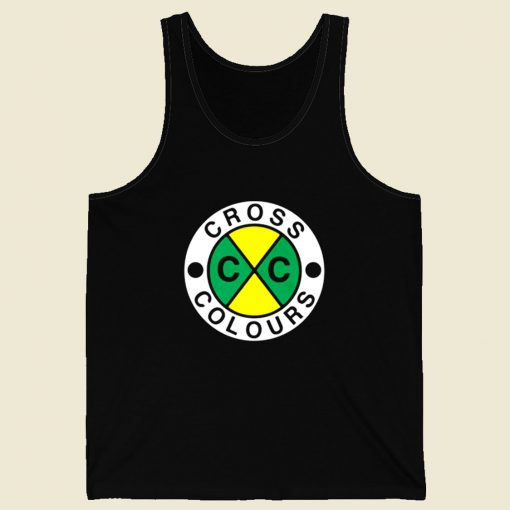 Cross Colours Retro Mens Tank Top