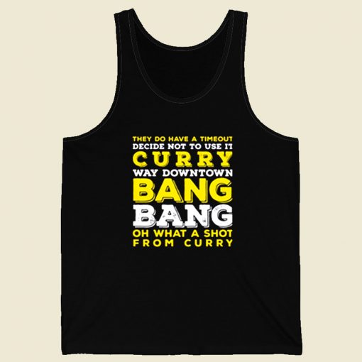 Curry Way Downtown Bang Bang Retro Mens Tank Top