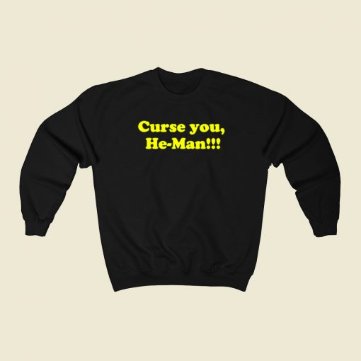 Curse You He Man Funny Skeletor 80s Sweatshirt Style