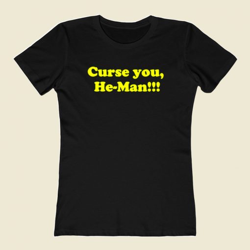 Curse You He Man Funny Skeletor 80s Womens T shirt