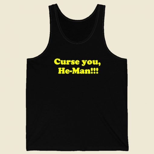 Curse You He Man Funny Skeletor Retro Mens Tank Top