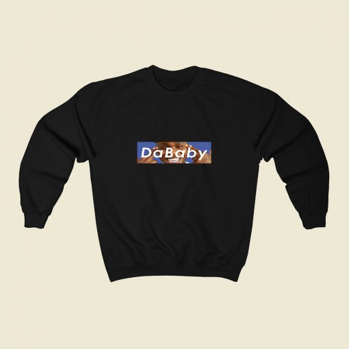 Dababy Blue Box 80s Sweatshirt Style