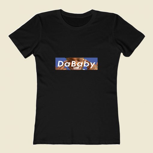 Dababy Blue Box 80s Womens T shirt