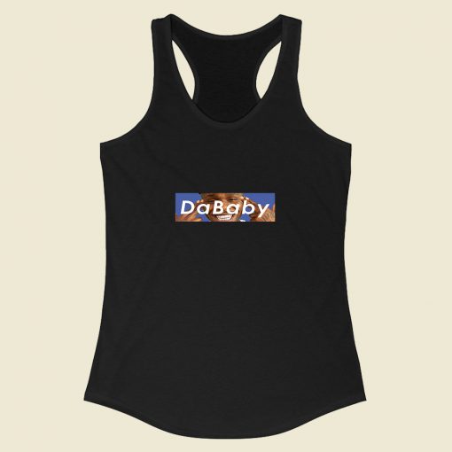 Dababy Blue Box Racerback Tank Top