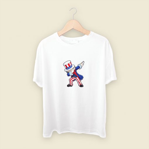 Dabbing Uncle Sam Patriotic 4th Of July Mens T Shirt Streetwear