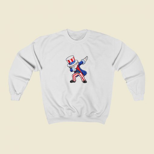 Dabbing Uncle Sam Patriotic 4th Of July Sweatshirt Street Style