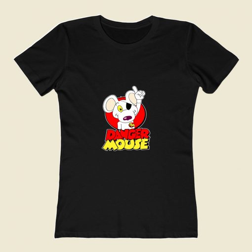 Danger Mouse Vintage Cartoon 80s Womens T shirt