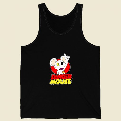 Danger Mouse Vintage Cartoon Retro Mens Tank Top