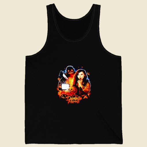 Danielle Harris Trick Or Treat Retro Mens Tank Top