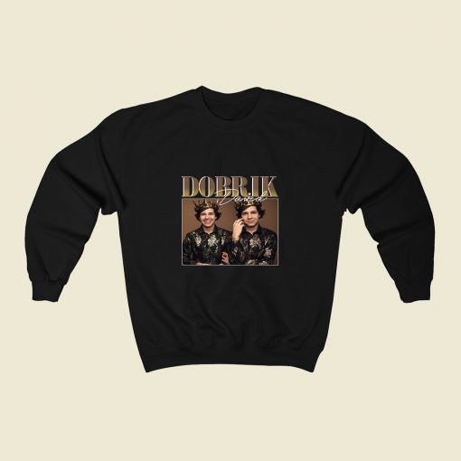 David Dobrik 90s Vintage Black Rapper 80s Sweatshirt Style