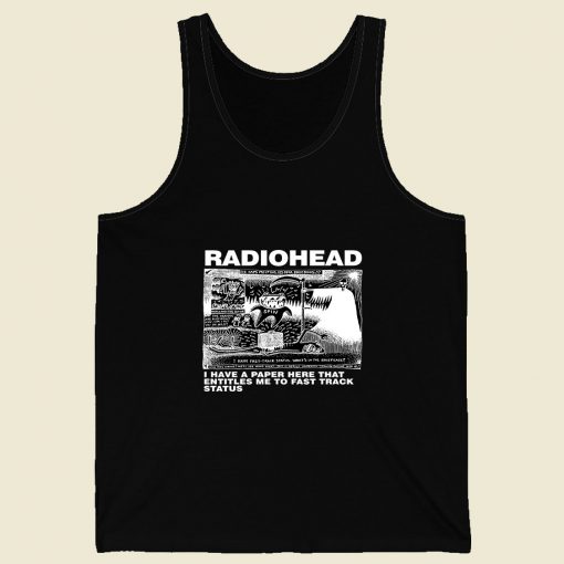 Dead Children Playing Radiohead Retro Mens Tank Top