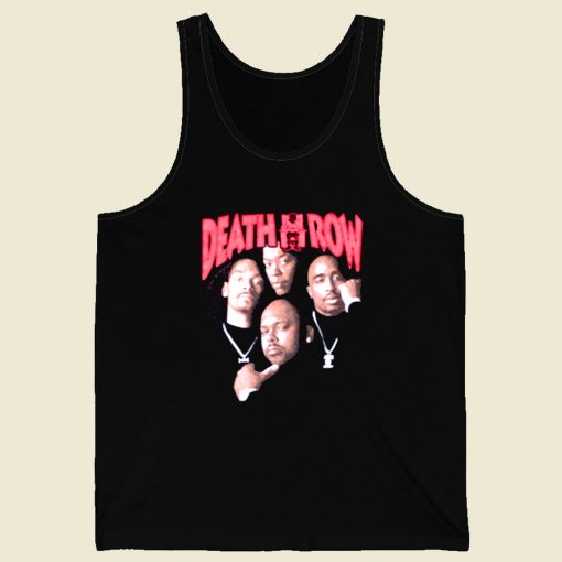 Death Row Records Tupac Dre Retro Mens Tank Top