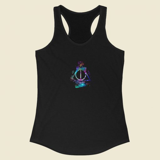 Deathly Hallows Galaxy Racerback Tank Top Fashionable