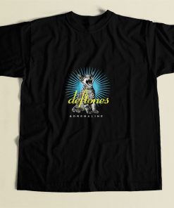 Deftones Adrenaline Sreaming Cat 80s Mens T Shirt