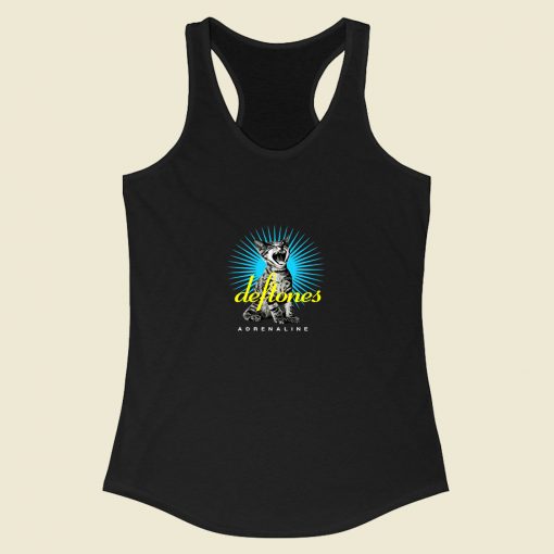 Deftones Adrenaline Sreaming Cat Racerback Tank Top