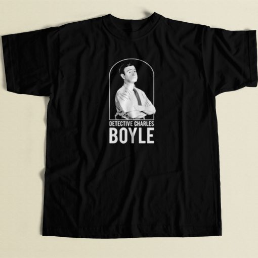 Detective Charles Boyle Portrait 80s Mens T Shirt