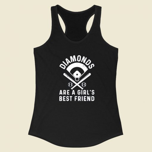 Diamonds Are A Girls Best Friend Racerback Tank Top