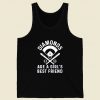 Diamonds Are A Girls Best Friend Retro Mens Tank Top