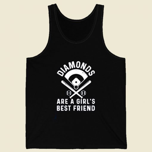 Diamonds Are A Girls Best Friend Retro Mens Tank Top